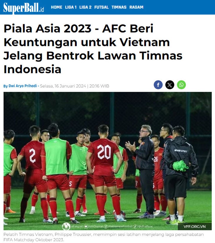 Báo Indonesia nghi ngờ AFC giúp ĐT Việt Nam có lợi, HLV Shin Tae Yong tự tin đấu “chung kết”