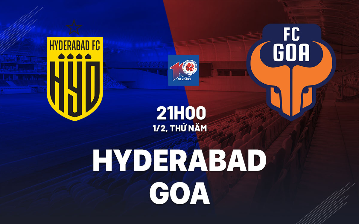 Nhận định bóng đá Hyderabad vs Goa VĐQG Ấn Độ hôm nay