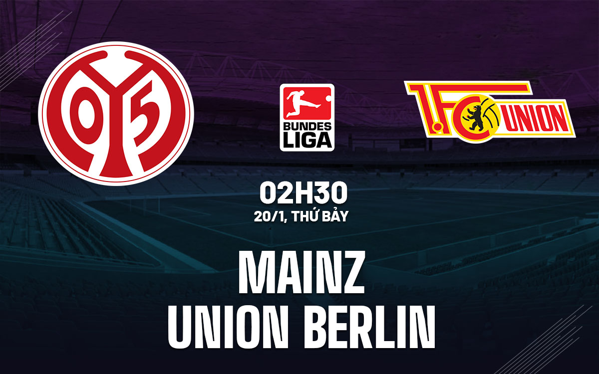 Nhận định bóng đá Mainz vs Union Berlin VĐQG Đức hôm nay