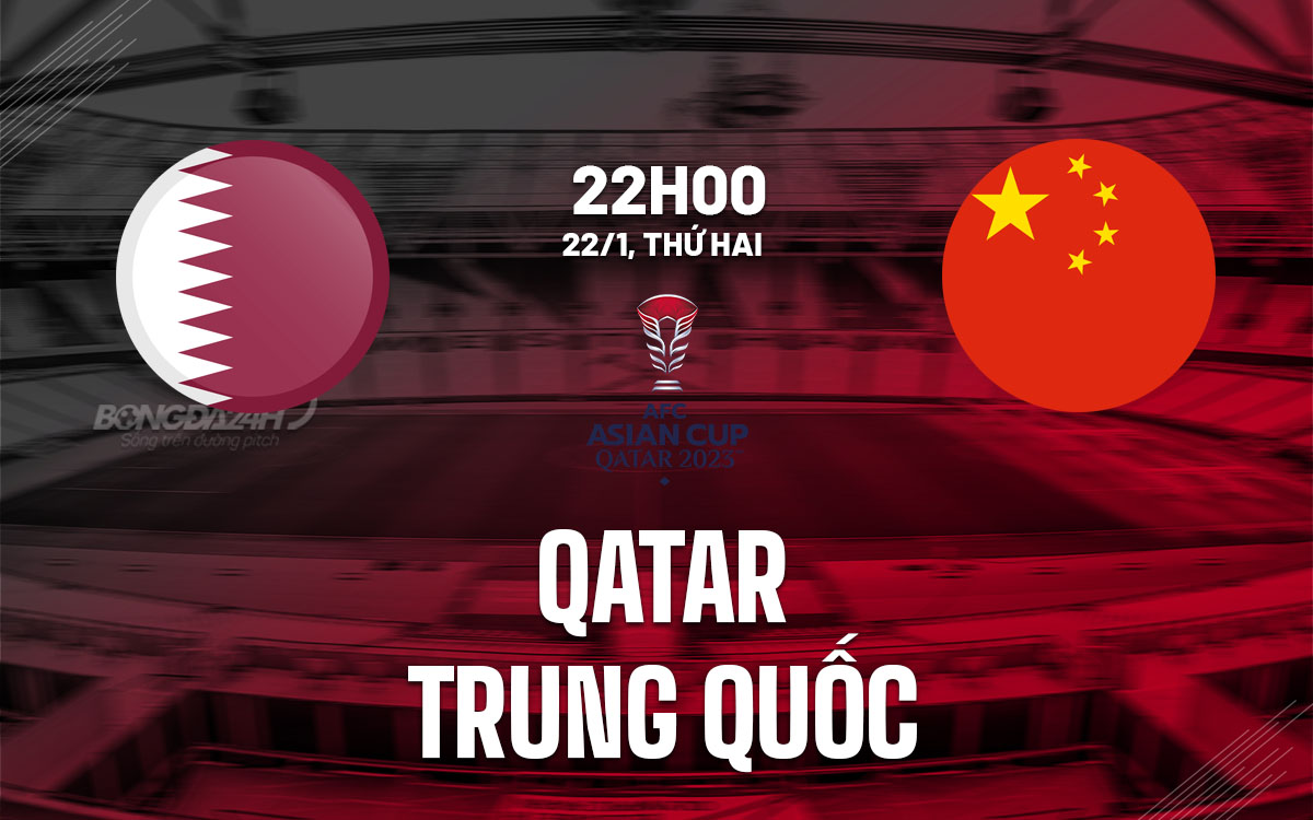 Trực tiếp bóng đá Qatar vs Trung Quốc Asian Cup 2023 hôm nay