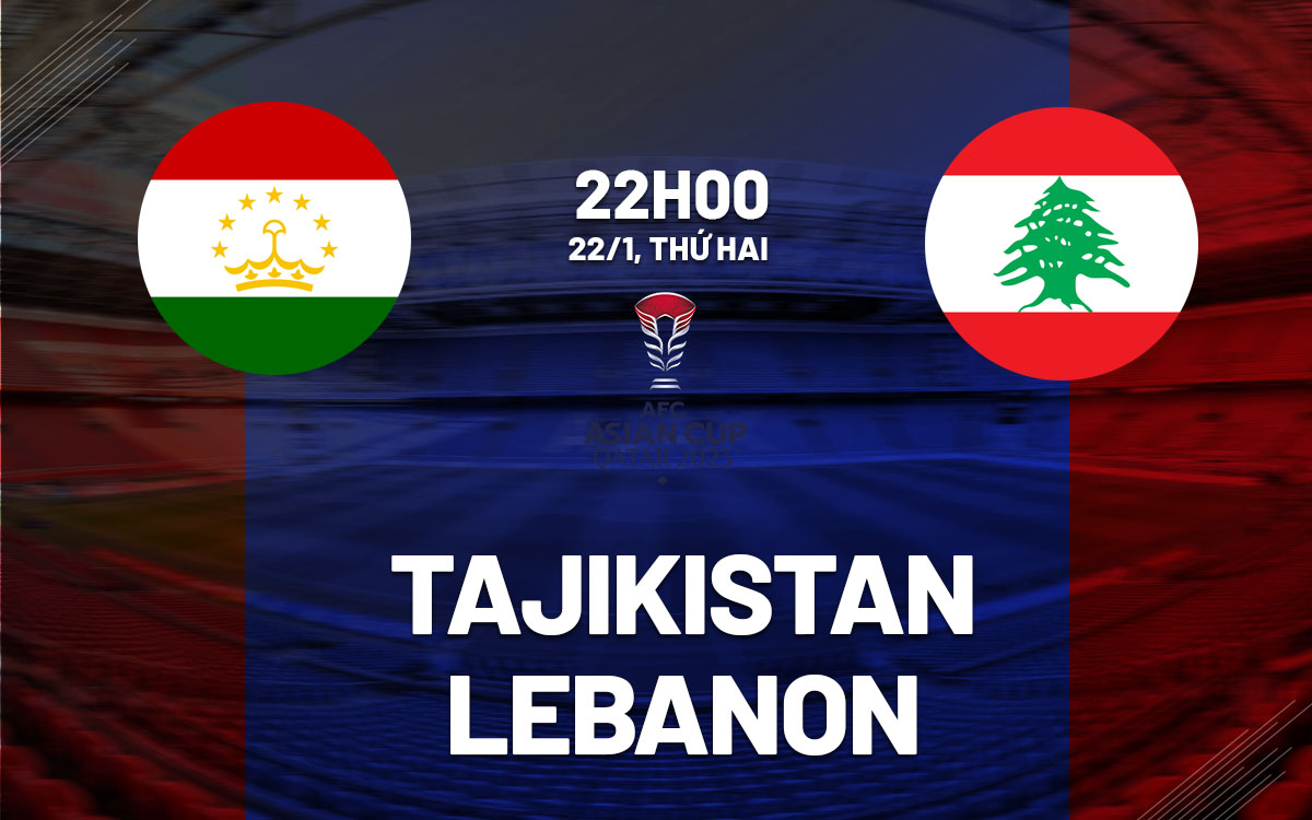 Nhận định bóng đá Tajikistan vs Lebanon Asian Cup hôm nay