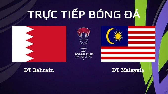 VTV Cần Thơ trực tiếp bóng đá Bahrain vs Malaysia hôm nay 20/1