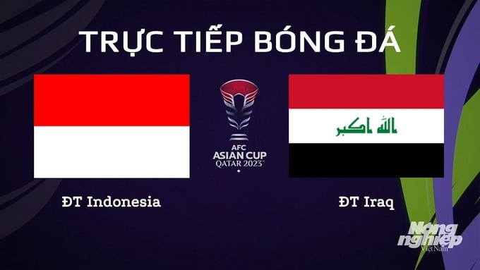 VTV Cần Thơ, VTV5 trực tiếp bóng đá Indonesia vs Iraq ngày 15/1