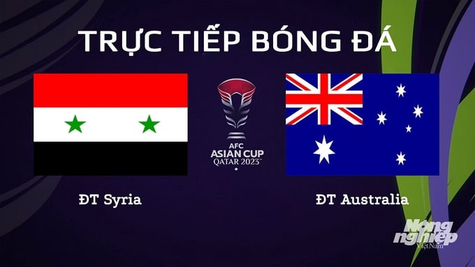 VTV Cần Thơ, VTV5 trực tiếp bóng đá Syria vs Úc ngày 18/1