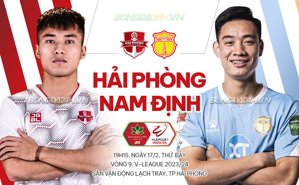 Trực tiếp bóng đá Hải Phòng vs Nam Định VLeague 2024 hôm nay