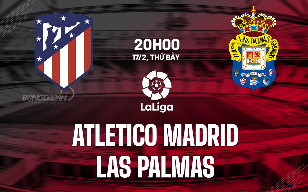 Nhận định bóng đá Atletico Madrid vs Las Palmas La Liga hôm nay