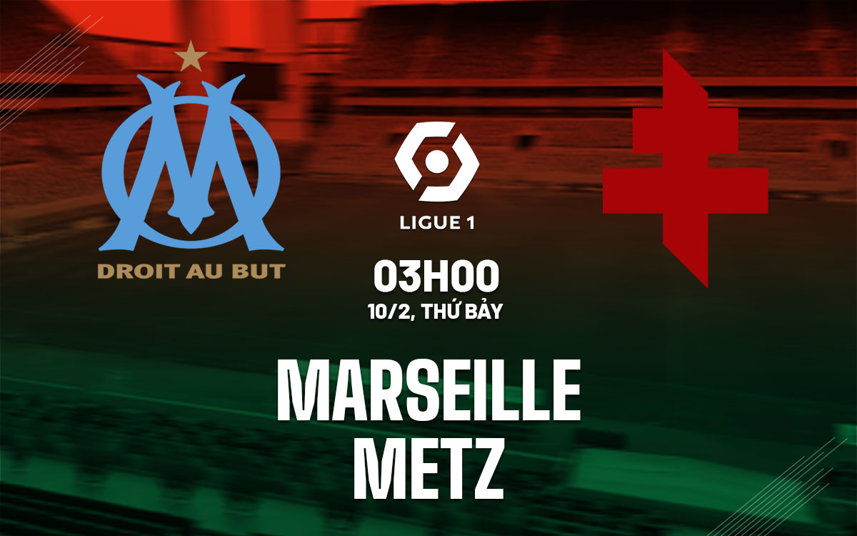 Nhận định bóng đá dự đoán Marseille vs Metz VĐQG Pháp hôm nay