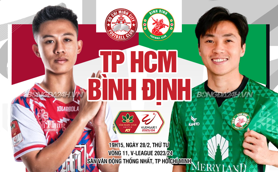 Nhận định CLB TPHCM vs Bình Định vòng 11 V-League 2023/2024